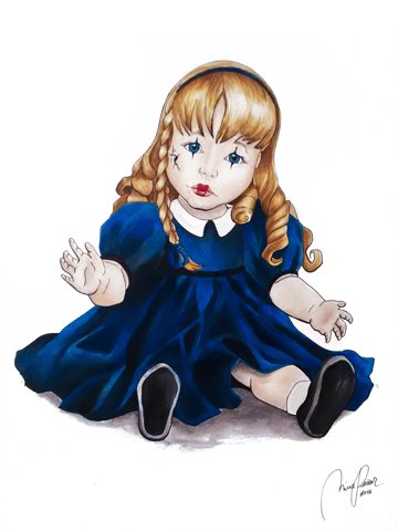 ilustracija v tehniki akvarel