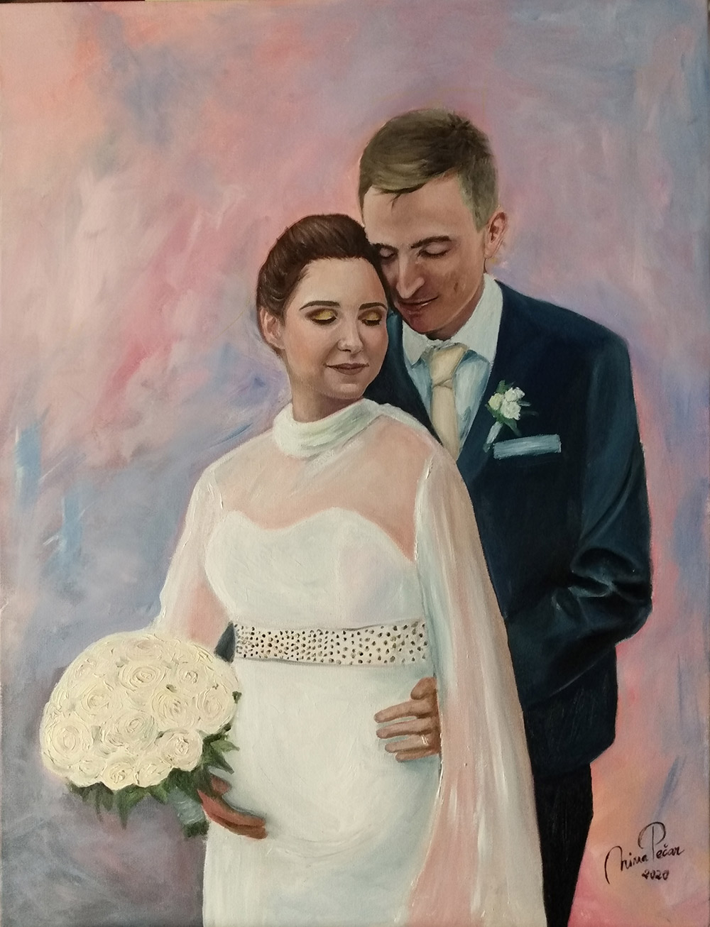 portret akril