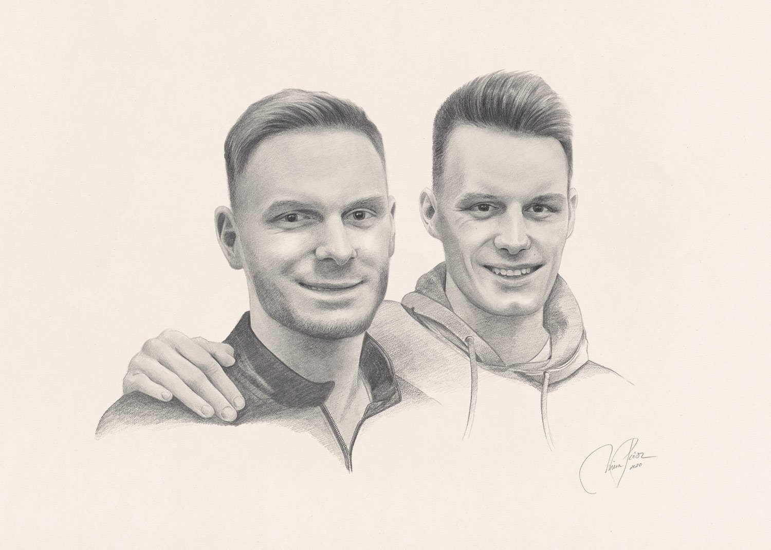 portret s svinčnikom